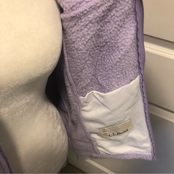 Ll Bean youth fleece jacket size xl 18 girls - Picture 5 of 7